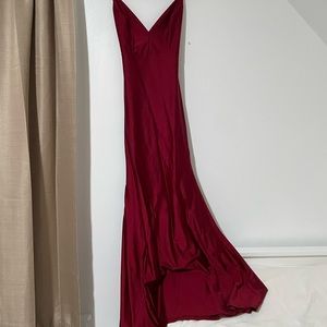 Dark red wine dress from Fashion Nova